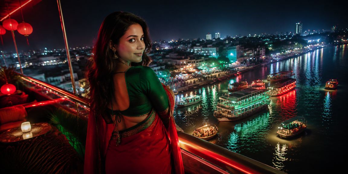 বরিশালে লাল-সবুজ পটভূমিতে মোবাইলে বেটিং পেমেন্ট করছেন একজন