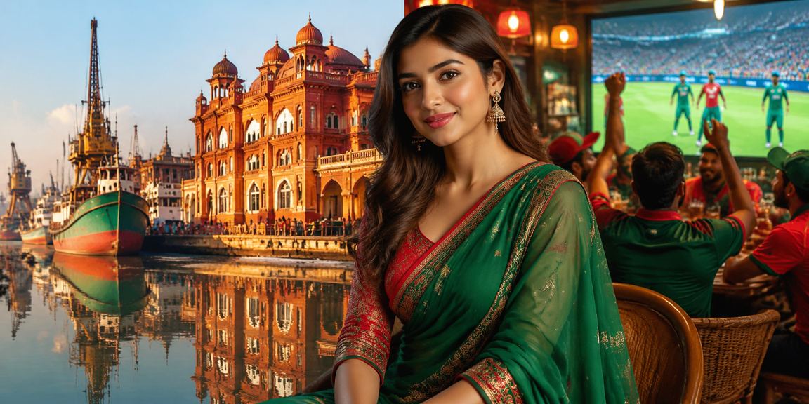 খুলনায় লাল-সবুজ রঙে ক্রিকেট বেটিং উপভোগ করছেন একজন খেলোয়াড়
